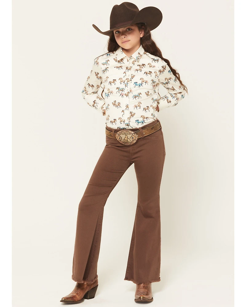 Shyanne Girls' Pull-On Flare Stretch Denim Jeans