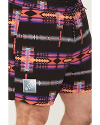 Rock & Roll Denim Men's Southwestern Print Stretch Board Shorts