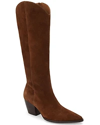 Matisse Women's Bellamy Suede Tall Western Boots - Round Toe