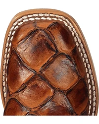 Horse Power Boys' Seas the Day Fish Print Boots - Square Toe