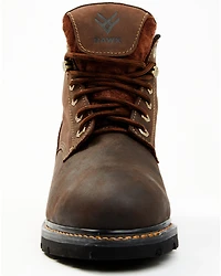 Hawx Men's 6" Oily Crazy Horse Lace-Up Work Boot - Composite Toe