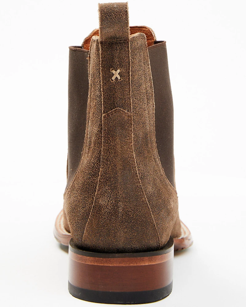 Cody James Men's Ruben Roughout Casual Boots - Broad Square Toe