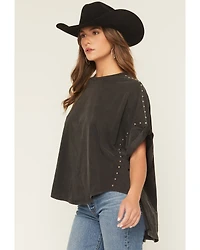 Blue B Women's Studded Short Sleeve Tee