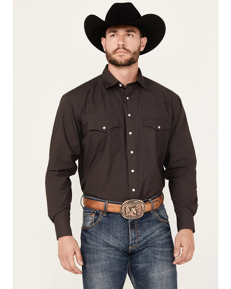 Resistol Men's Lucas Paisley Print Long Sleeve Pearl Snap Western Shirt