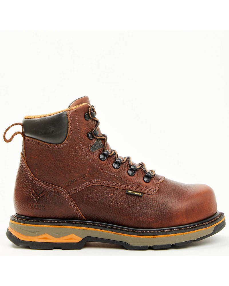 Hawx Men's 6" Enduro Metguard Work Boots - Composite Toe