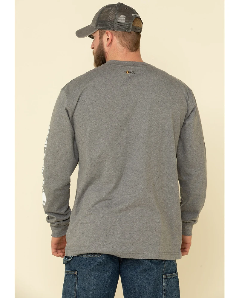 Carhartt Men's FR Midweight Signature Logo Long Sleeve Work Shirt
