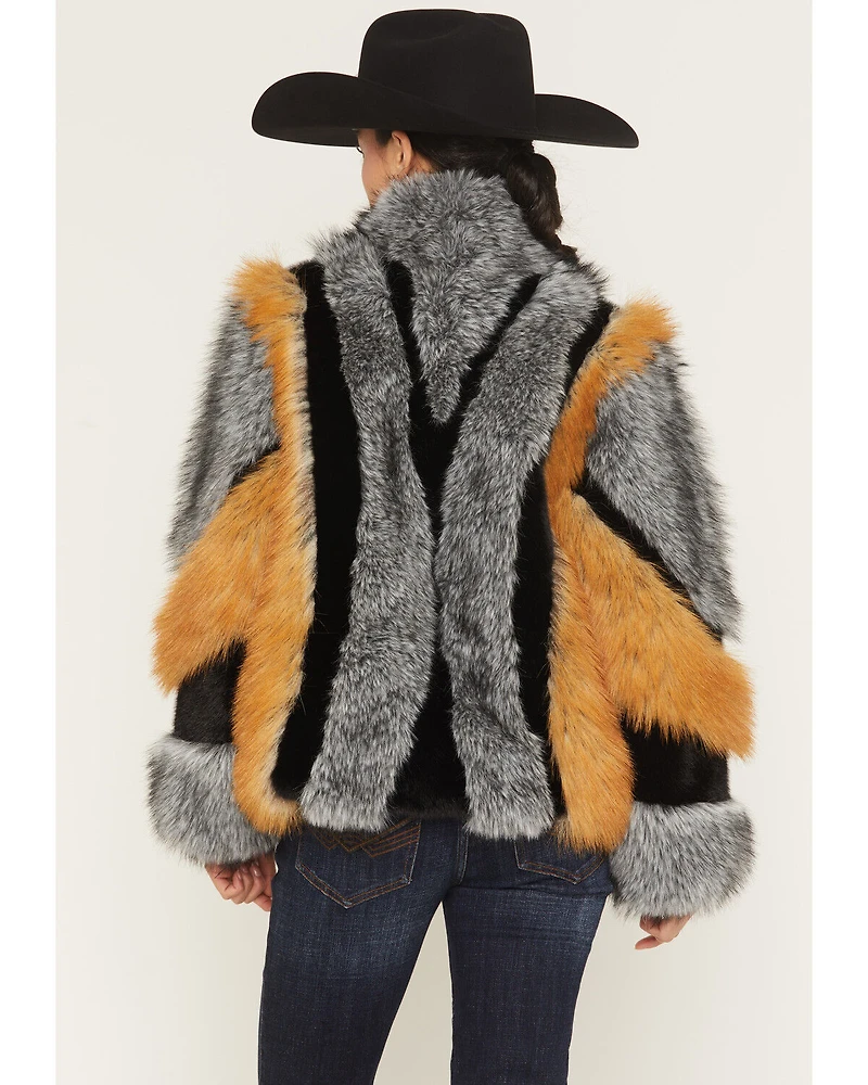 Azalea Wang Women's Cora Faux Fur Jacket