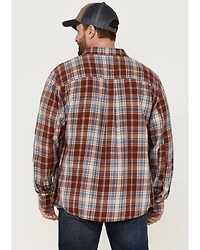 Brothers and Sons Men's Plaid Casual Woven Long Sleeve Button Down Western Shirt