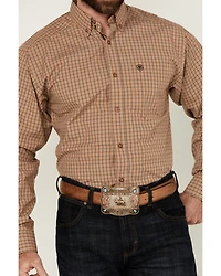 Ariat Men's Cedar Plaid Print Long Sleeve Button-Down Western Shirt