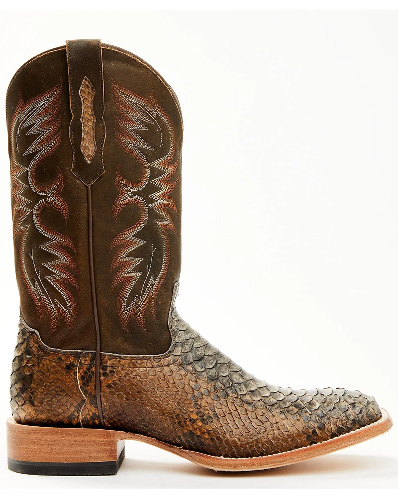 Cody James Men's Python Exotic Western Boots - Broad Square Toe