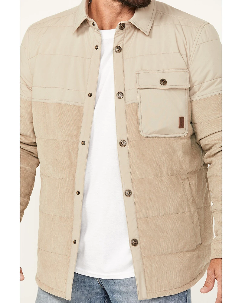 Brothers and Sons Men's Fulton Cord Snap Puffer Jacket