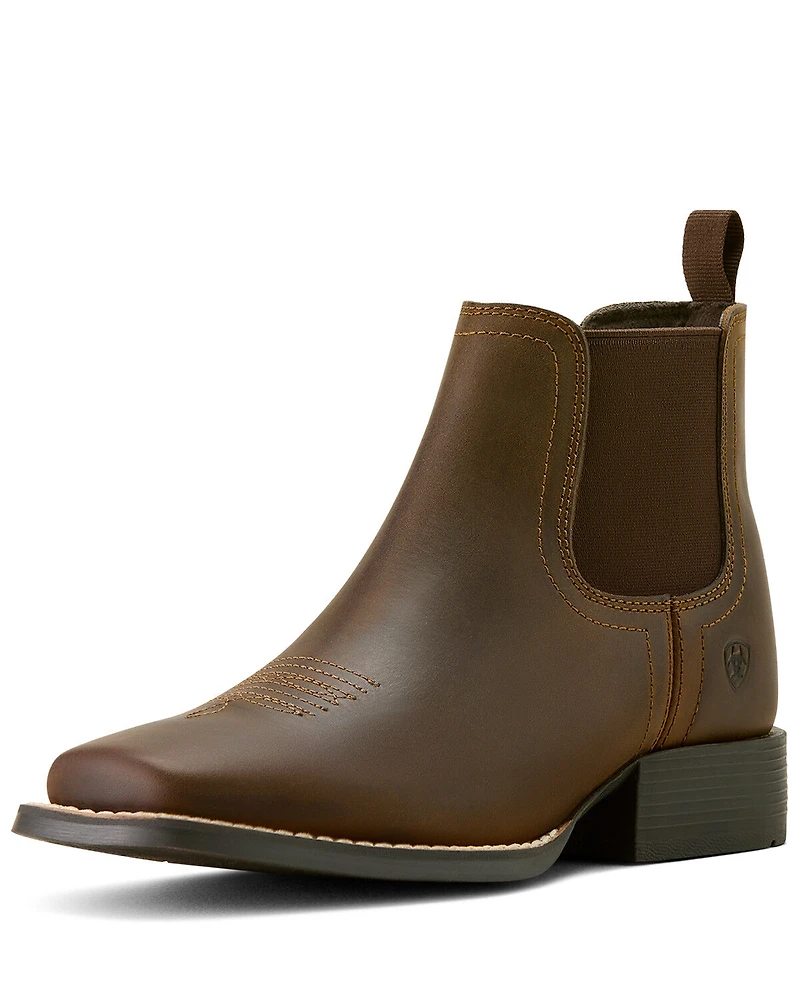 Ariat Boys' Booker Distressed Chelsea Boots - Broad Square Toe