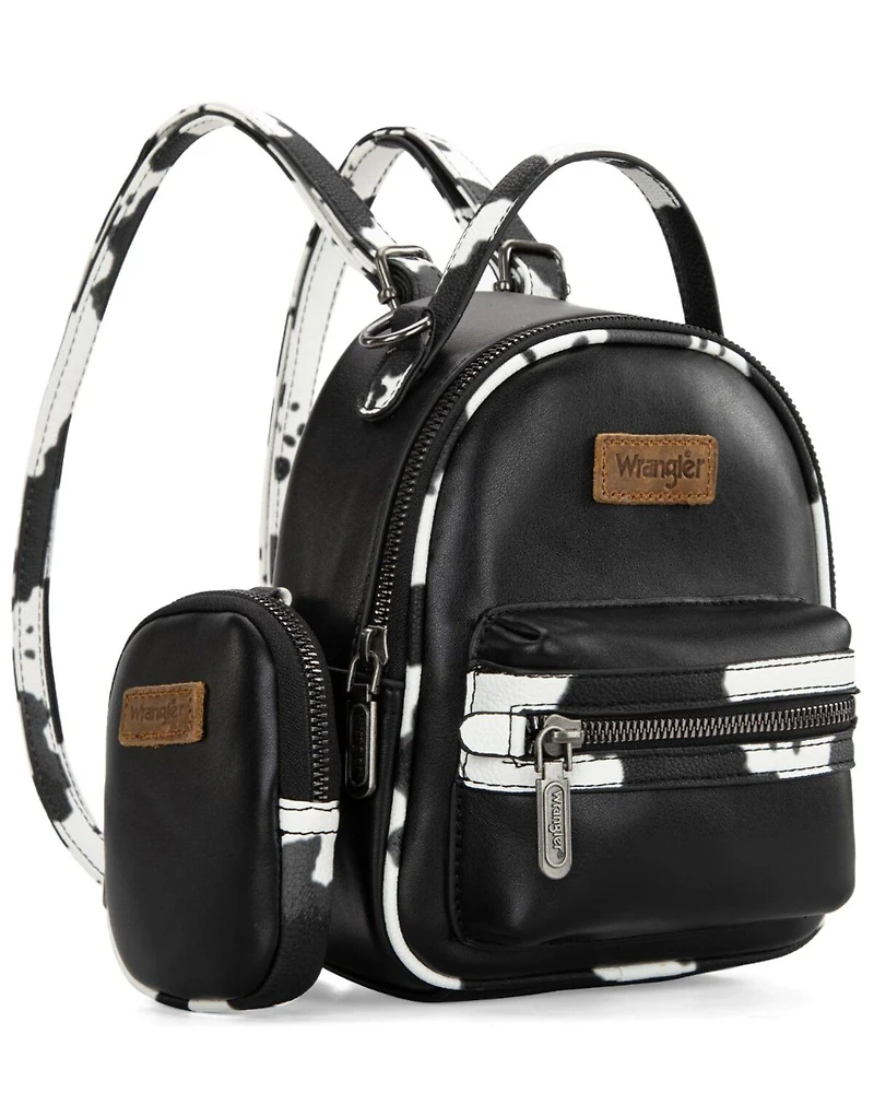 Wrangler Women's Cow Print Mini Backpack