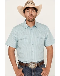 Cody James Men's Agua Dulce Striped Short Sleeve Snap Western Shirt