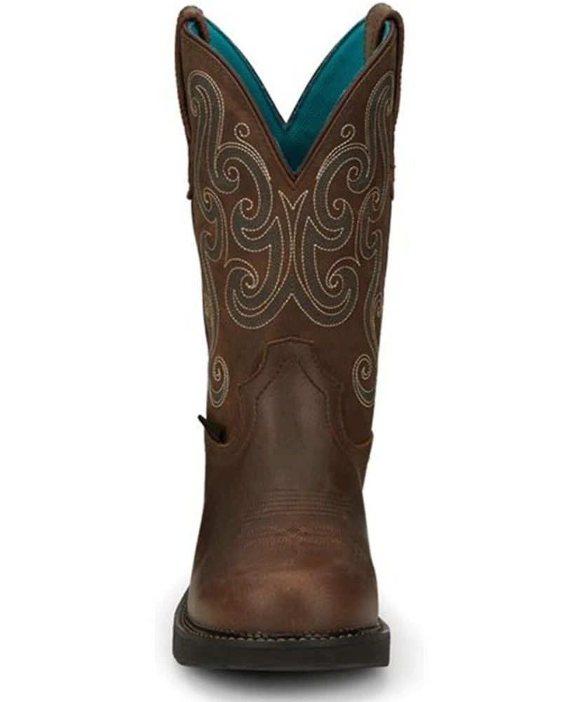 Justin Women's Tasha Waterproof Western Work Boots - Steel Toe