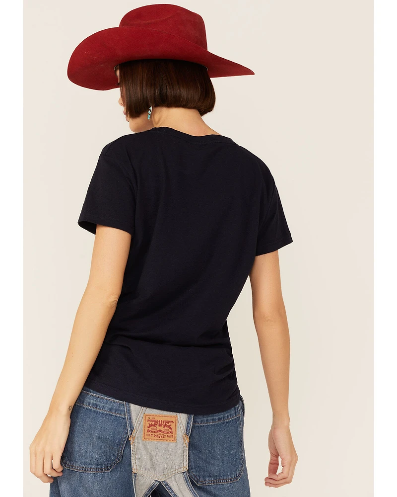 Paramount Network's Yellowstone Women's Navy Can't Reason with Evil Graphic Tee