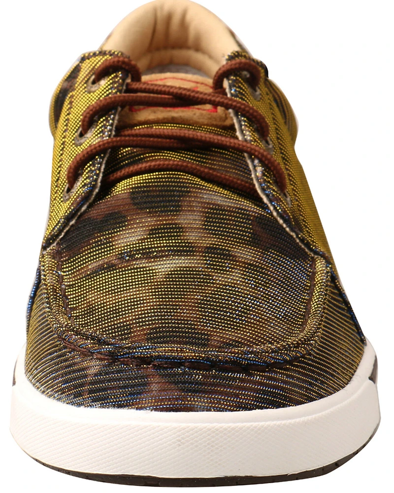 Twisted X Women's Leopard Casual Sneakers - Moc Toe