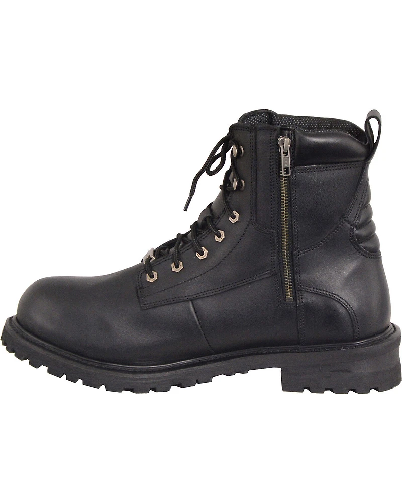 Milwaukee Leather Men's Waterproof Logger Boots - Round Toe
