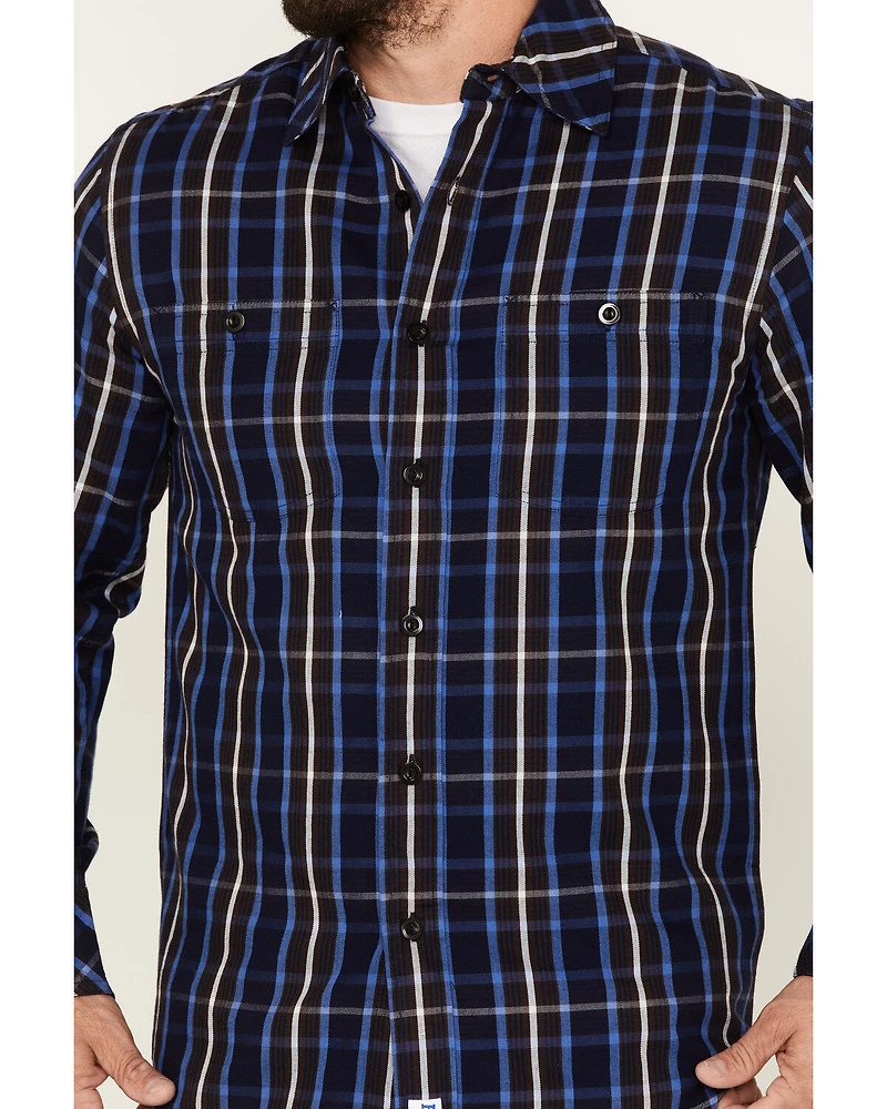 Resistol Men's Louisville Large Plaid Long Sleeve Button Down Shirt