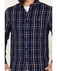 Resistol Men's Louisville Large Plaid Long Sleeve Button Down Shirt