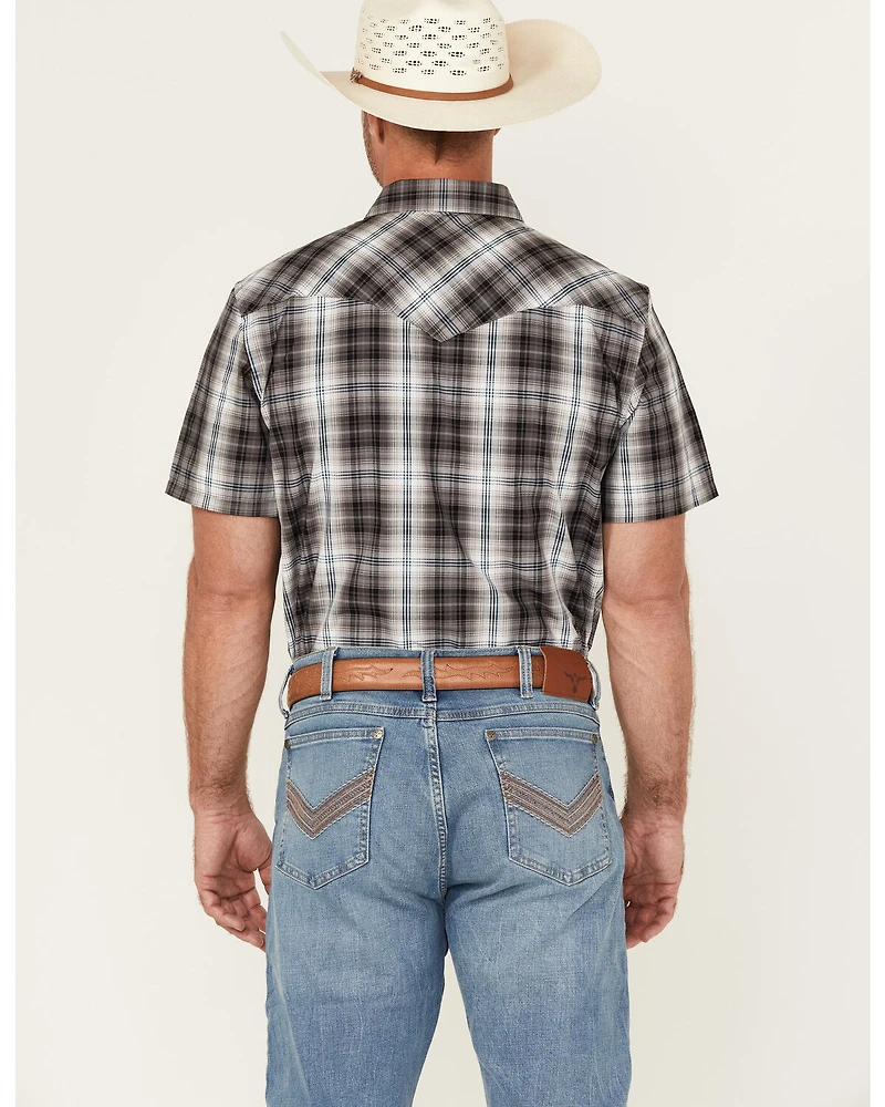 Pendleton Men's Boot Barn Exclusive Frontier Plaid Print Short Sleeve Snap Western Shirt
