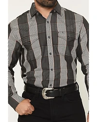 Cody James Black 1978™ Men's Ace Plaid Print Long Sleeve Button-Down Western Shirt