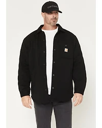 Carhartt Men's Rain Defender® Loose Fit Heavyweight Quilted Snap Front Shirt Jacket