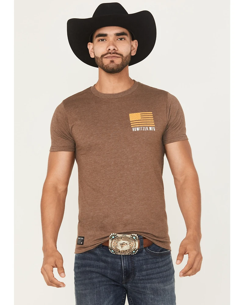 Howitzer Men's Don't Tread on Me Short Sleeve Graphic T-Shirt