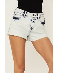 Idyllwind Women's High Risin' Galveston Wash Raw Edge Hem Shorts