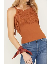Idyllwind Women's Levy Lane Fringe Rib Knit Tank
