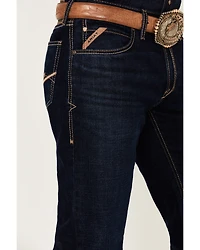 Ariat Men's M4 Wildfire Ranchford Dark Wash Relaxed Bootcut Stretch Denim Jeans