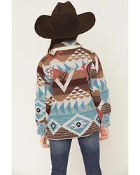 Shyanne Girls' Iris Reversible Southwestern Print Shacket