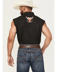 Coors Men's Boot Barn Exclusive Banquet Rodeo Logo Sleeveless Snap Bubba