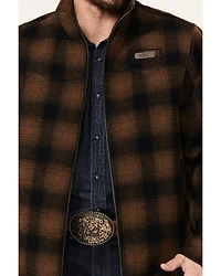 Cinch Men's Plaid Print Concealed Carry Zip Jacket