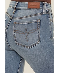 Shyanne Women's Luna High Rise Flare Super Stretch Denim Jeans