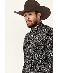 Cowboy Hardware Men's Mosaic Paisley Print Long Sleeve Snap Western Shirt