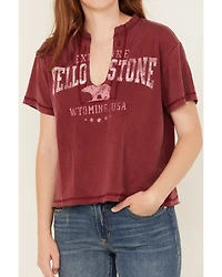 Youth Revolt Women's Yellowstone Short Sleeve Graphic Tee