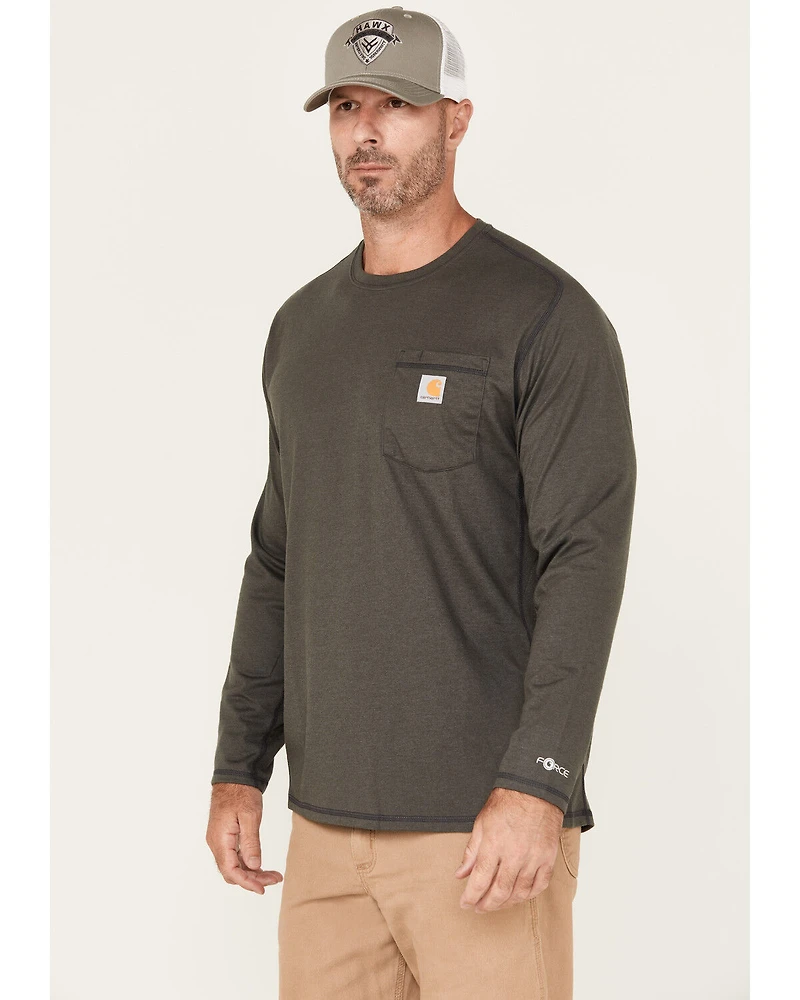 Carhartt Men's Force Relaxed Fit Midweight Long Sleeve Pocket T-Shirt