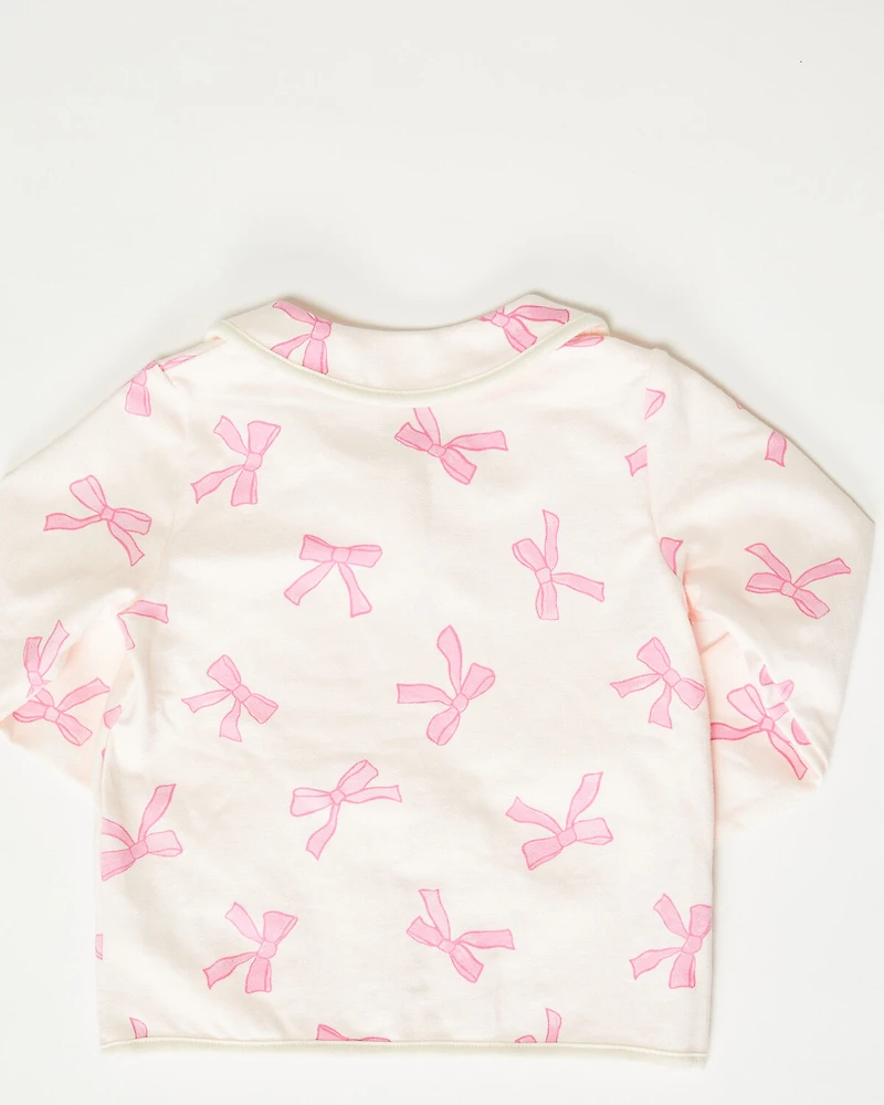 Angel Dear Toddler Girls' Bow Print Jacket