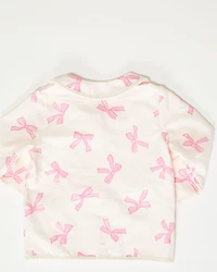 Angel Dear Toddler Girls' Bow Print Jacket
