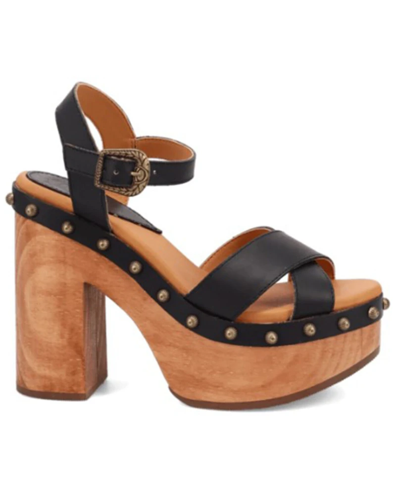 Dingo Women's Lotus Wooden Sandals