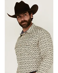 Cody James Men's Gravity Paisley Print Long Sleeve Snap Western Shirt