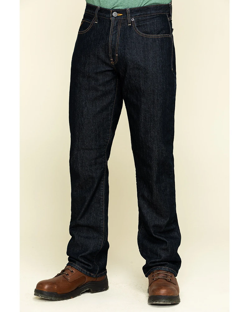 Ariat Men's M4 Rebar Durastretch Flannel Lined Low Bootcut Work Jeans - Big