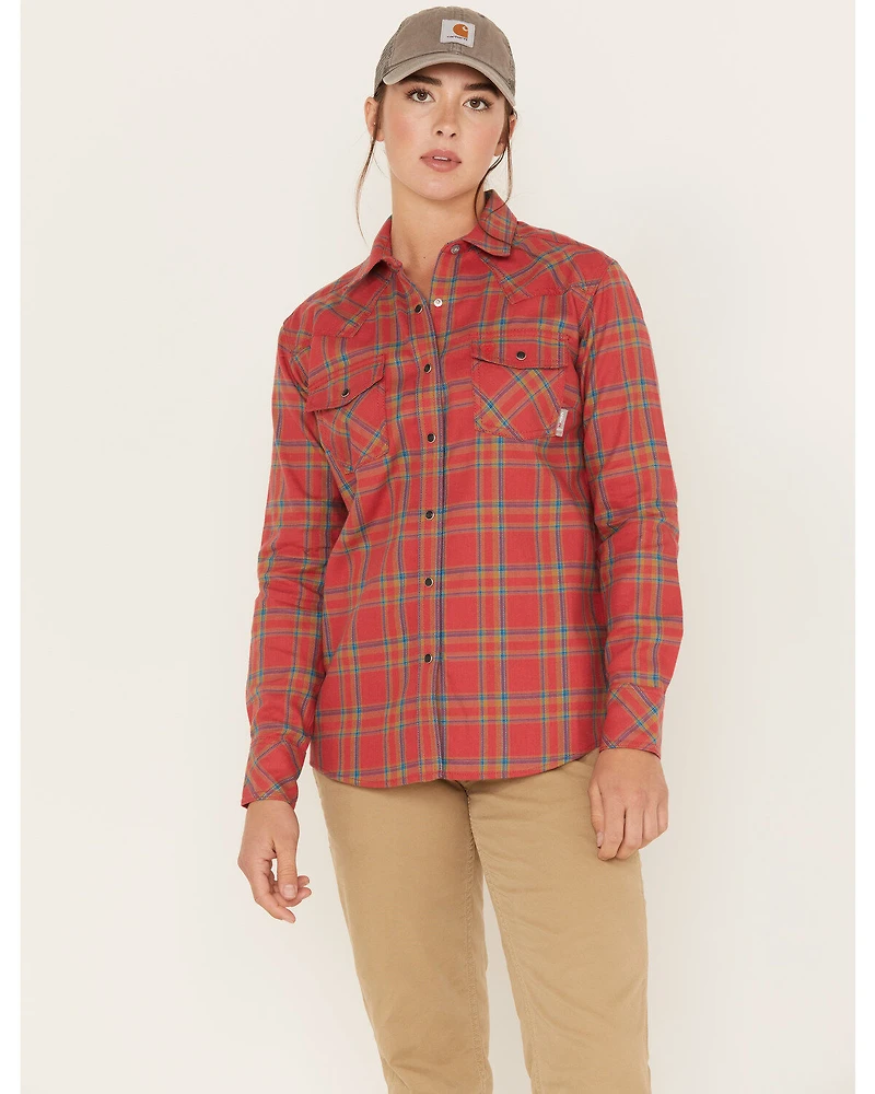 Ariat Women's Boot Barn Exclusive Fire Resistant Retro Long Sleeve Button Down Work Shirt