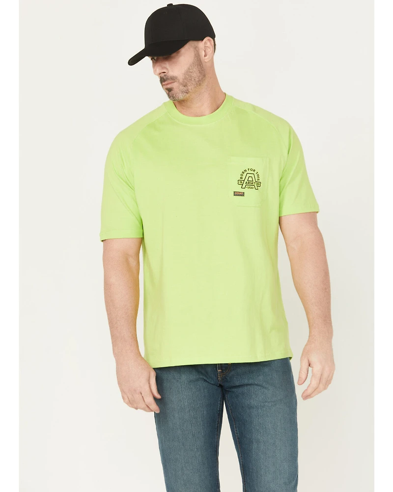 Ariat Men's Rebar Cotton Strong Hardhead Short Sleeve Work T-Shirt