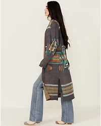 Rock & Roll Denim Women's Southwestern Print Duster Cardigan