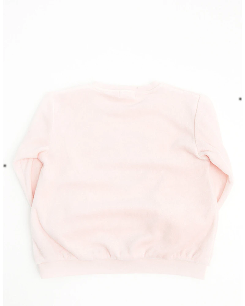 Angel Dear Toddler Girls' Velour Horse Pullover Sweater
