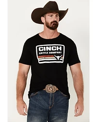 Cinch Men's Cattle Company Logo Short Sleeve T-Shirt