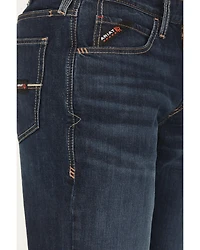 Ariat Men's FR M4 Lightweight DuraStretch Medium Wash Relaxed Bootcut Denim Jeans
