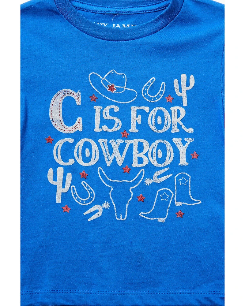 Cody James Toddler Boys' C Is For Cowboy Short Sleeve Graphic T-Shirt